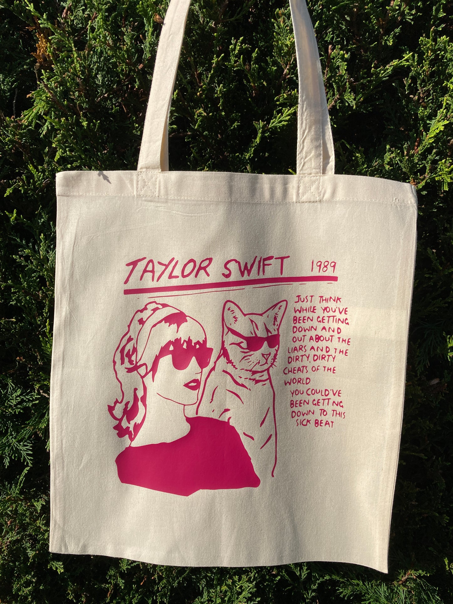 TS inspired tote bag handmade