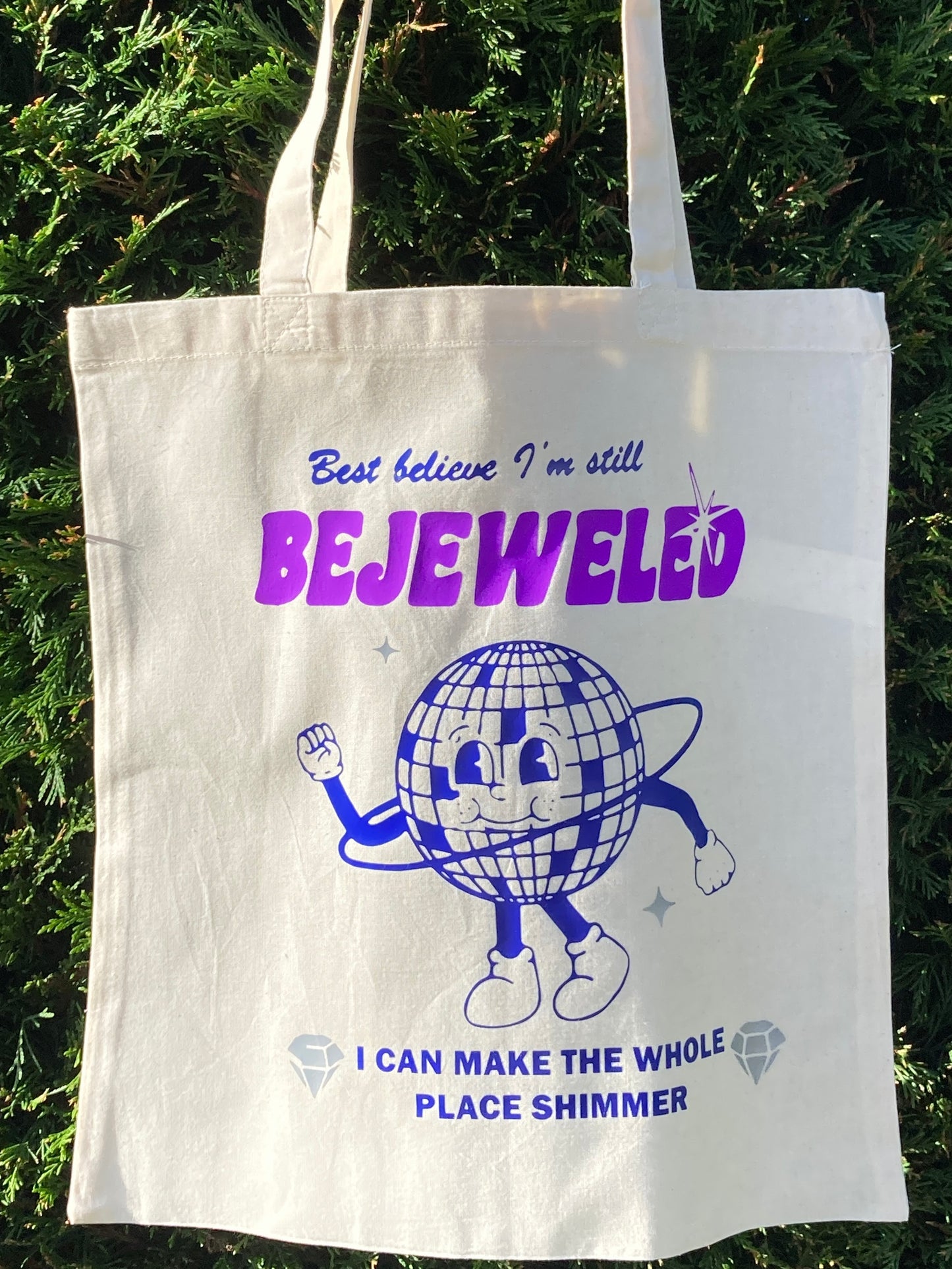 Taylor Swift Bejeweled inspired tote bag handmade