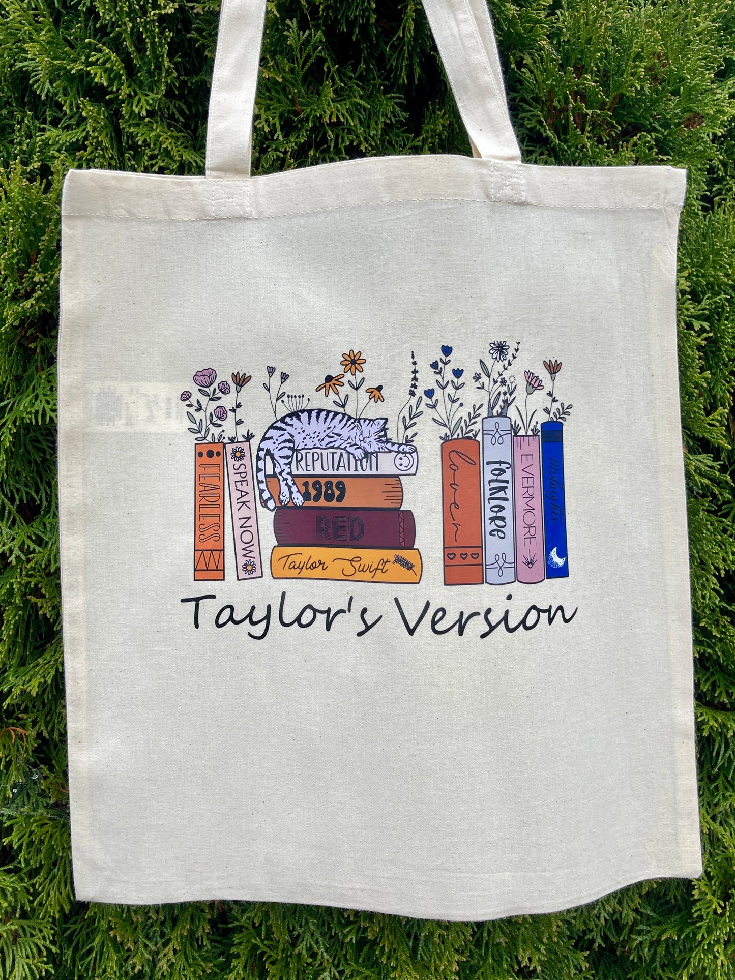Taylor Swift albums inspired tote bag handmade
