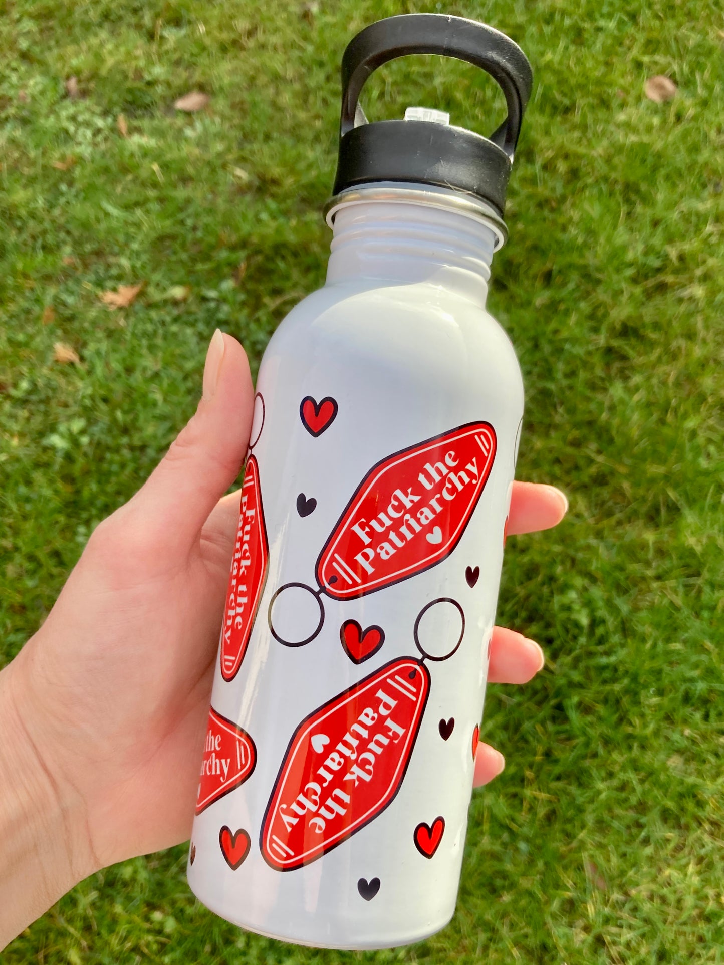 Fuck the patriarchy - Taylor Swift All Too Well Lyrics inspired - water bottle 600ml