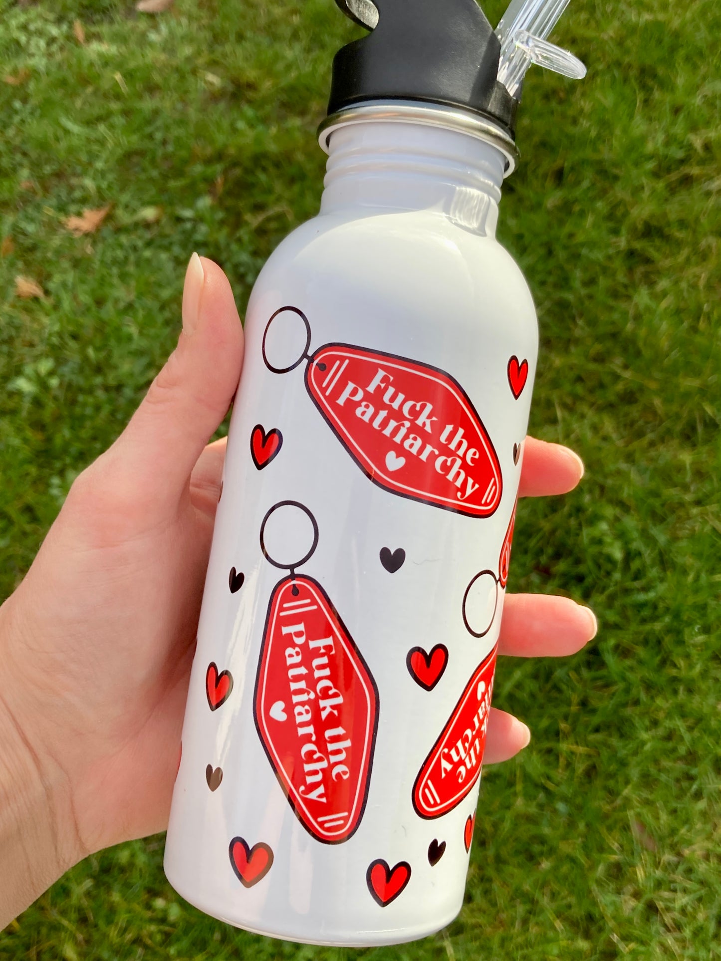 Fuck the patriarchy - Taylor Swift All Too Well Lyrics inspired - water bottle 600ml