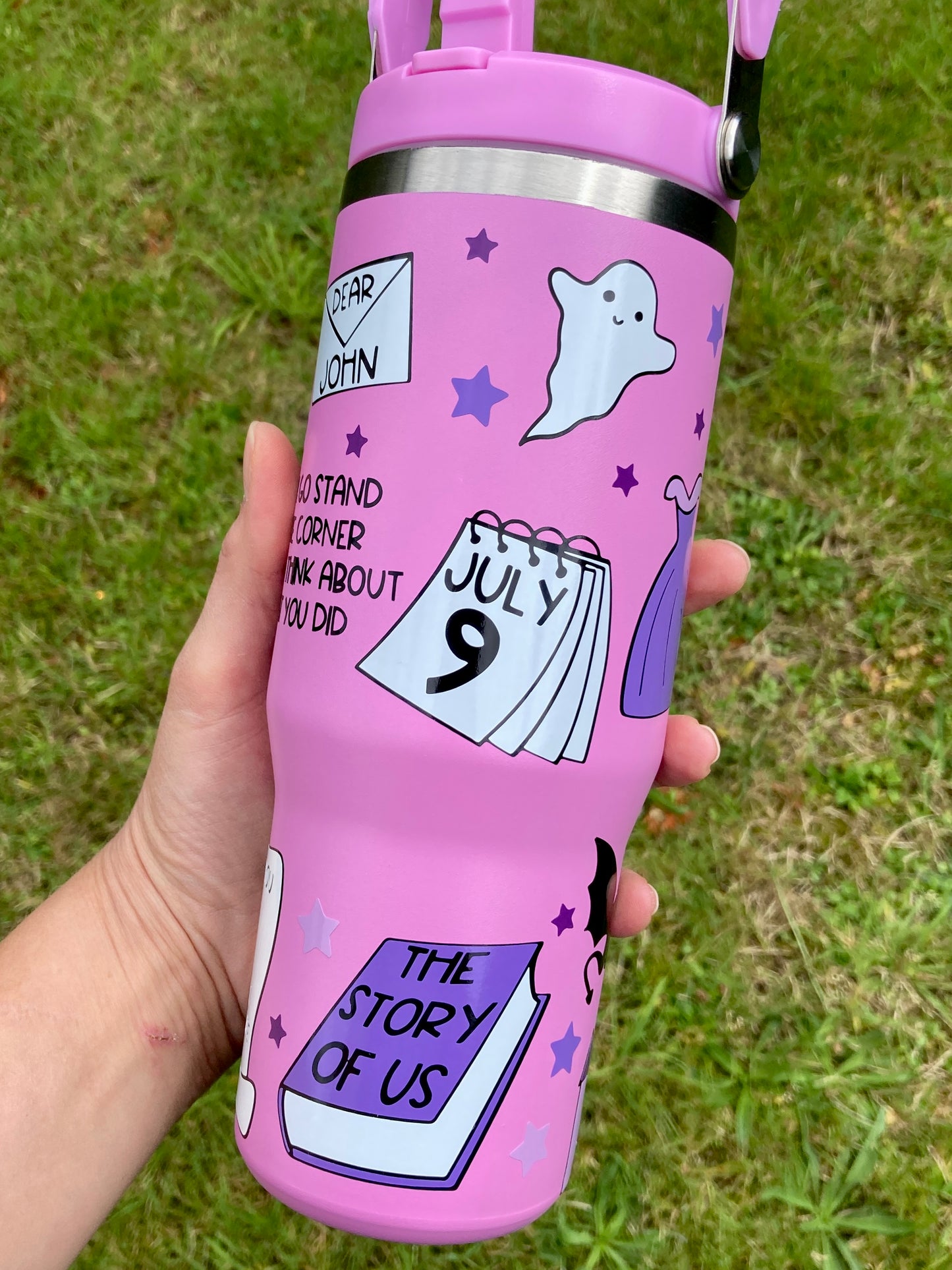 Speak Now inspired - pink/purple - 30oz tumbler