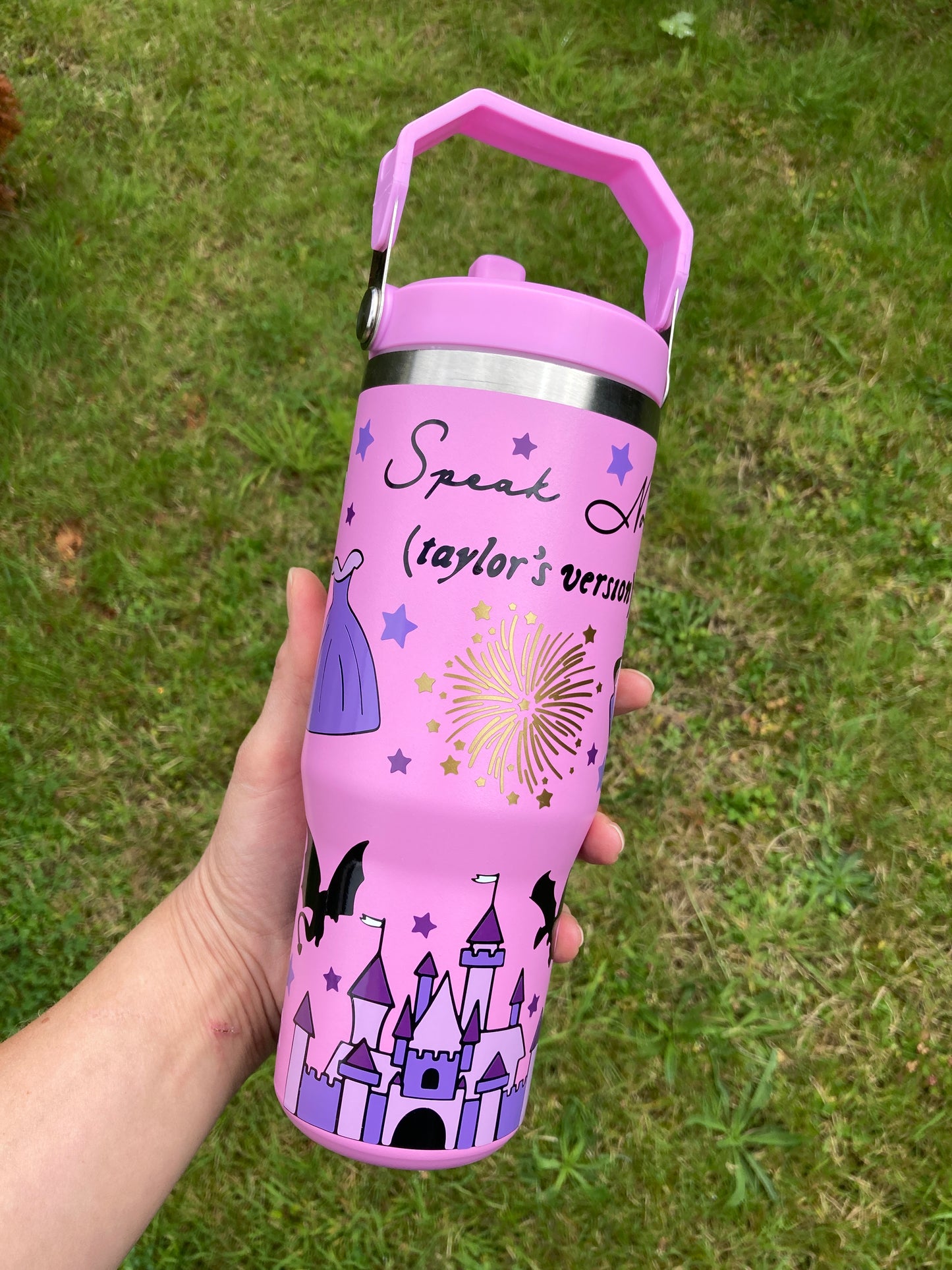 Speak Now inspired - pink/purple - 30oz tumbler