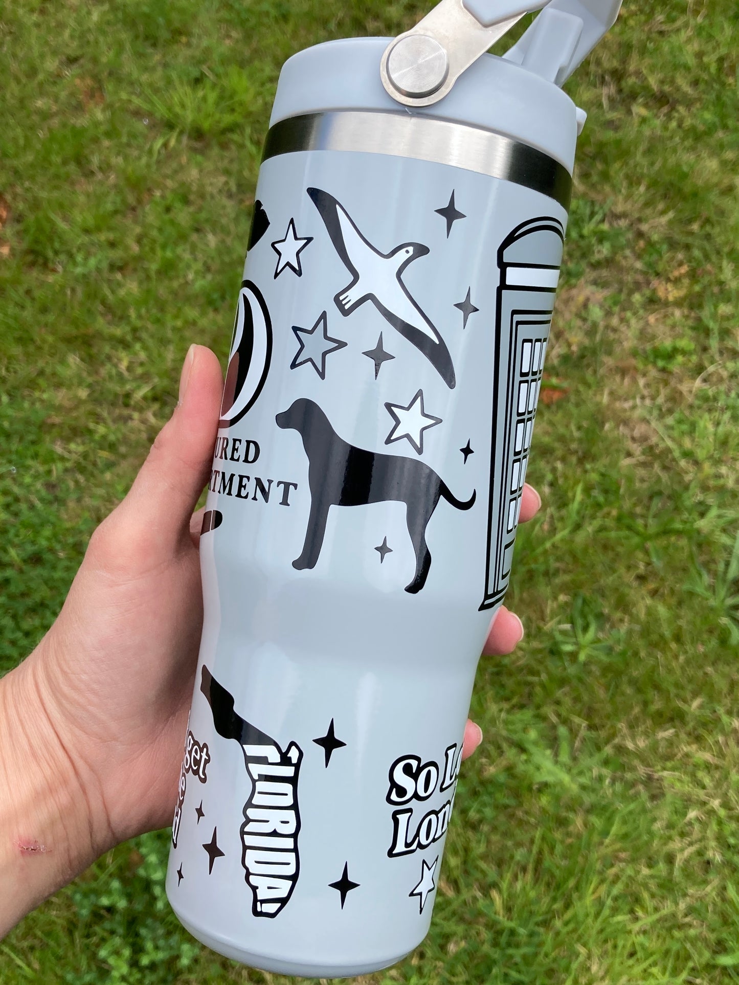 TTPD inspired - light grey - 30oz tumbler