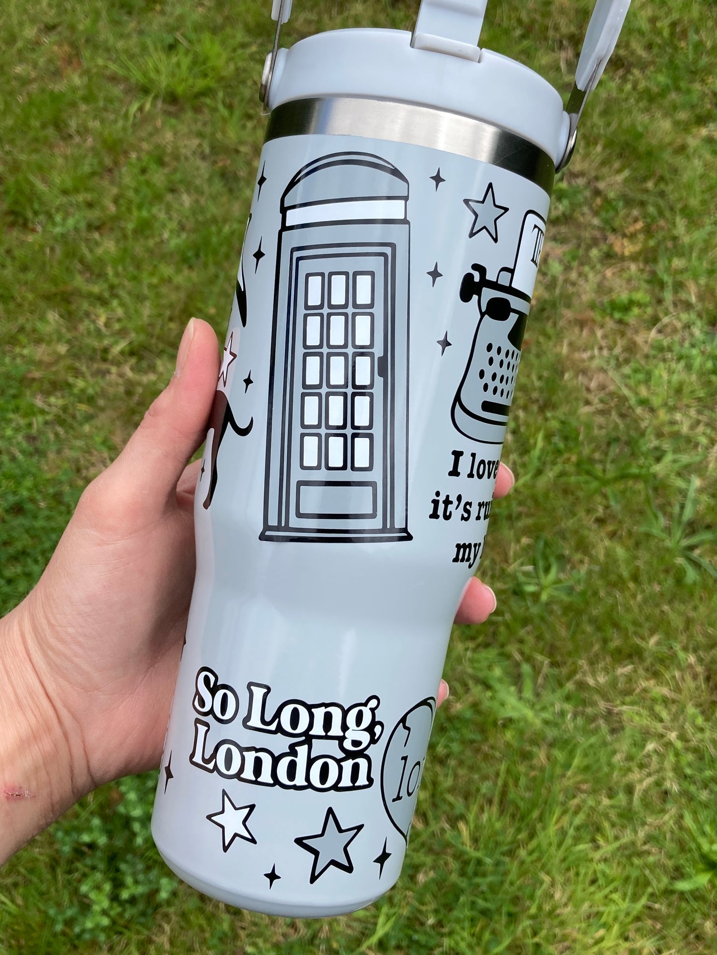 TTPD inspired - light grey - 30oz tumbler