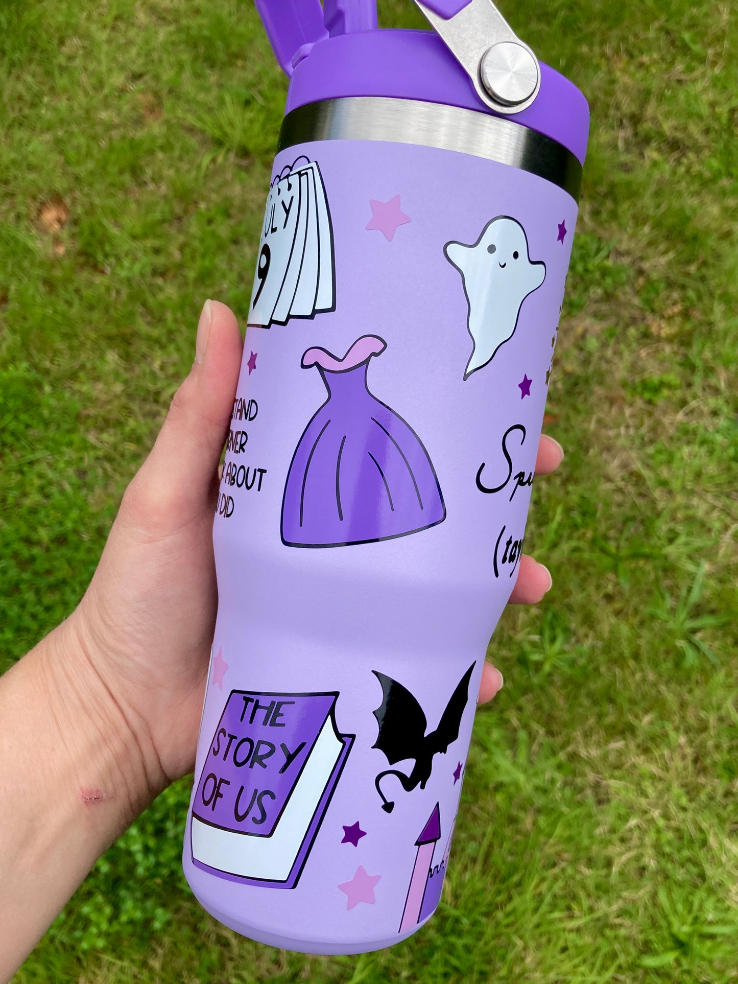 Speak Now inspired - matte lilac - 30oz tumbler