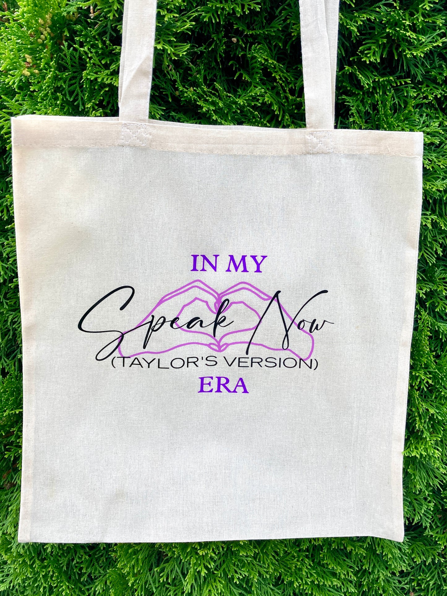 Taylor Swift inspired tote bag 'In My Speak Now Era' handmade