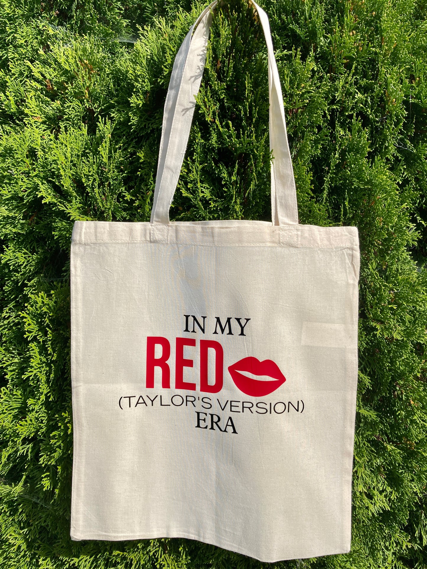 Taylor Swift inspired tote bag 'In My Red Era' handmade