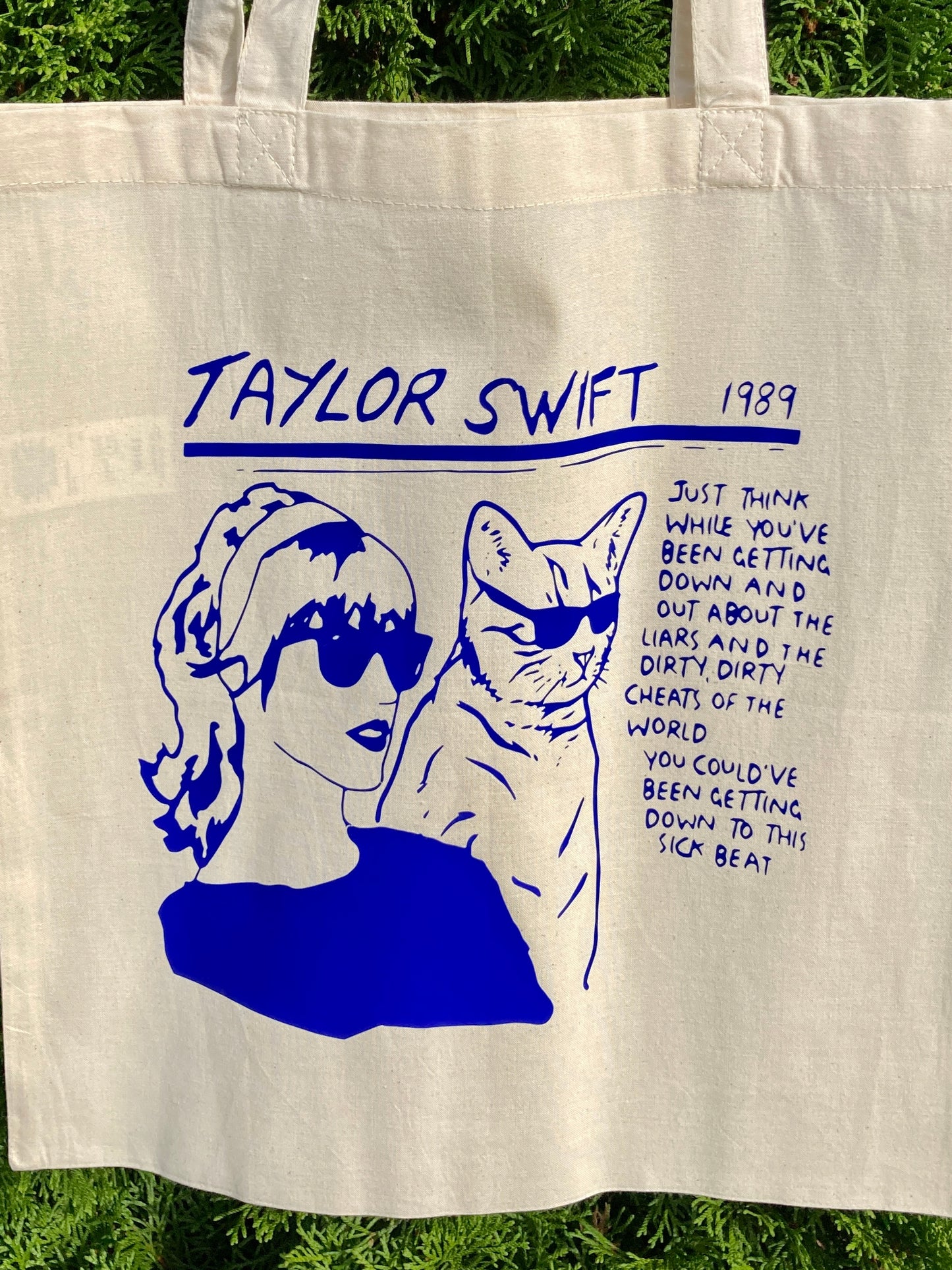 Taylor Swift inspired tote bag handmade