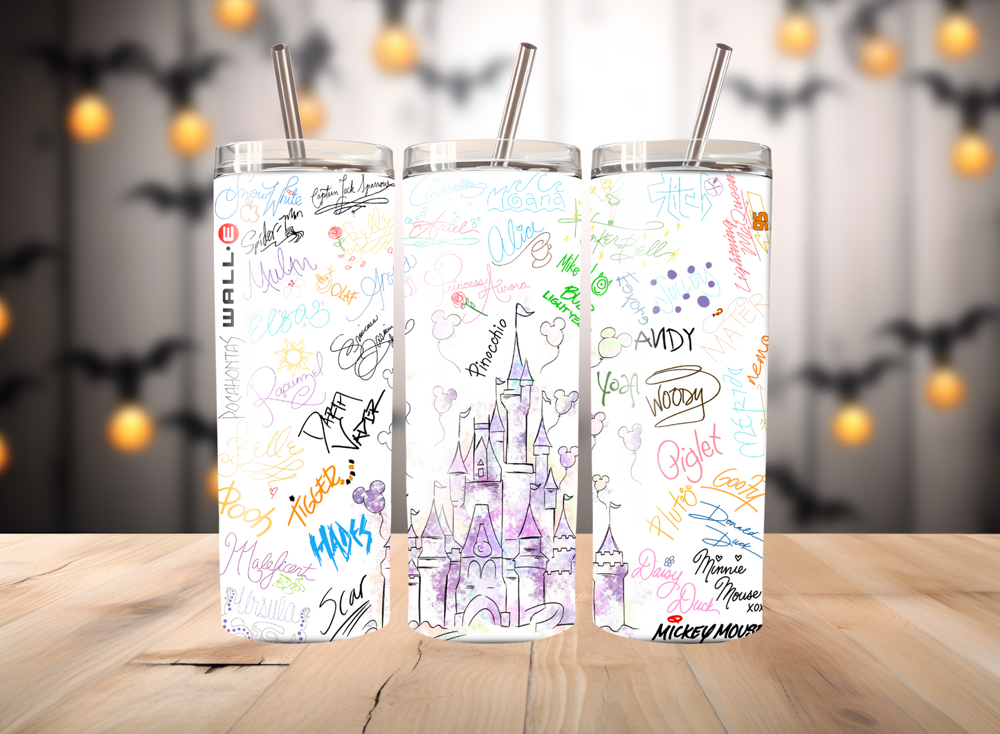 Castle Autographs 24oz skinny tumbler