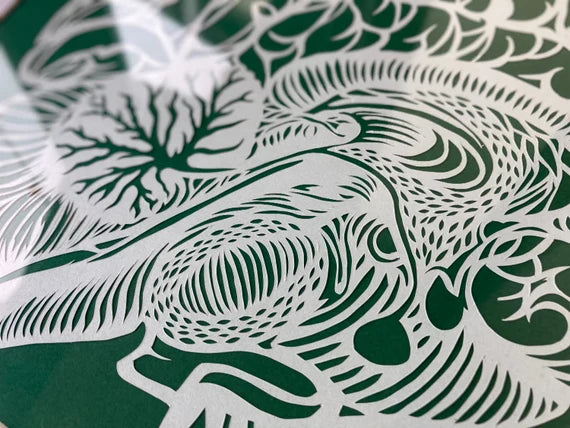 Anatomical brain - Always on my mind - A4 paper cut