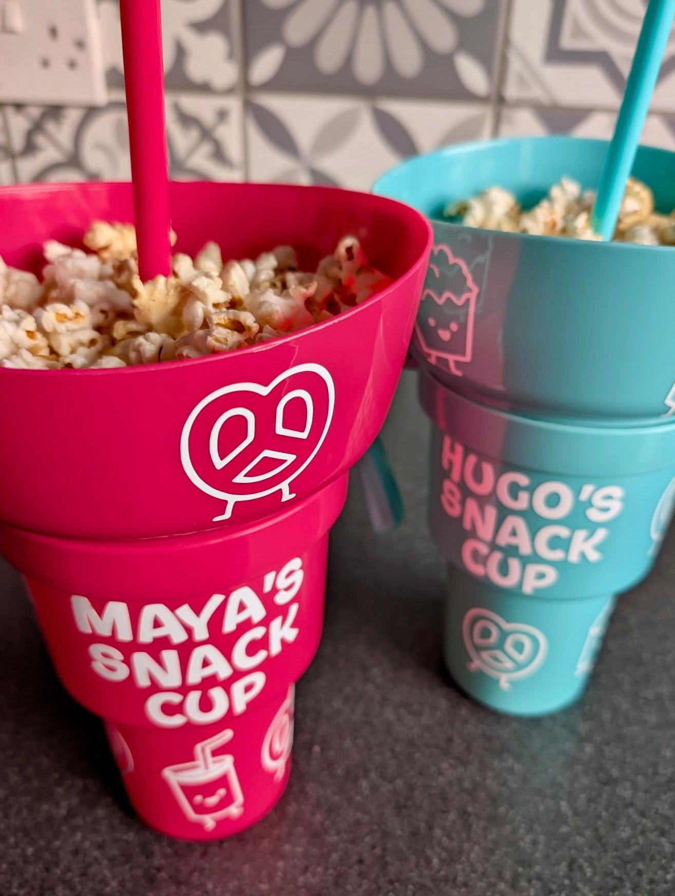 Personalised 2 in 1 Snack cup