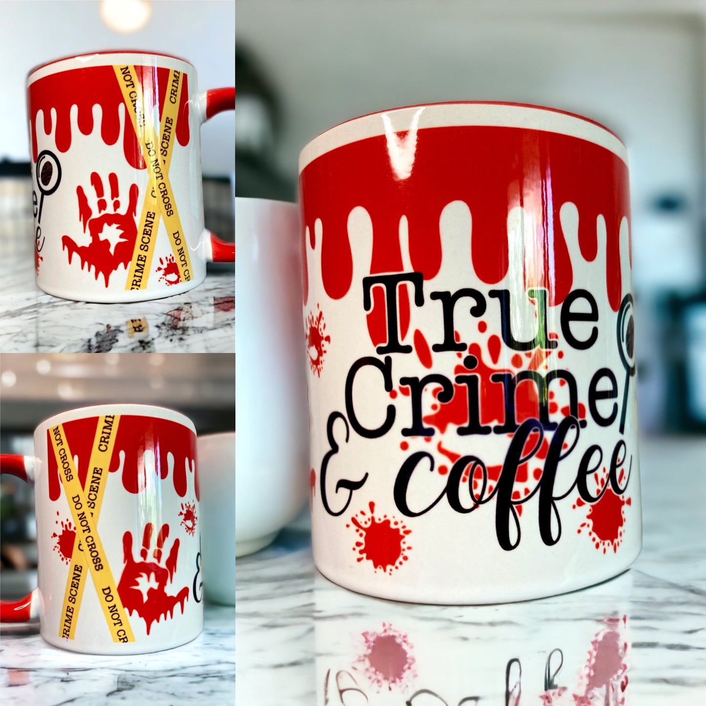 Red True Crime & Coffee mug
