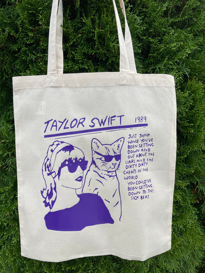 TS inspired tote bag handmade