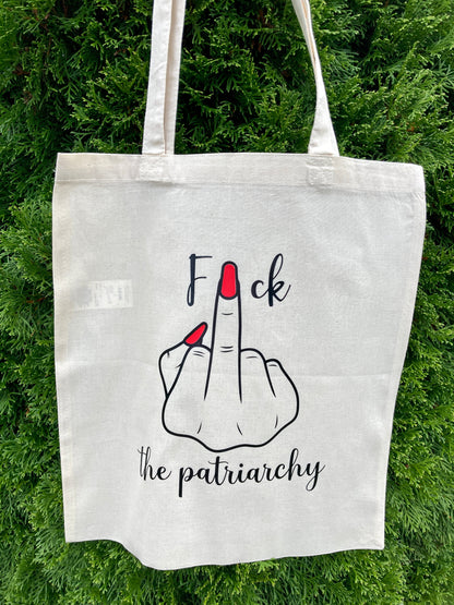 Fuck the Patriarchy tote bag