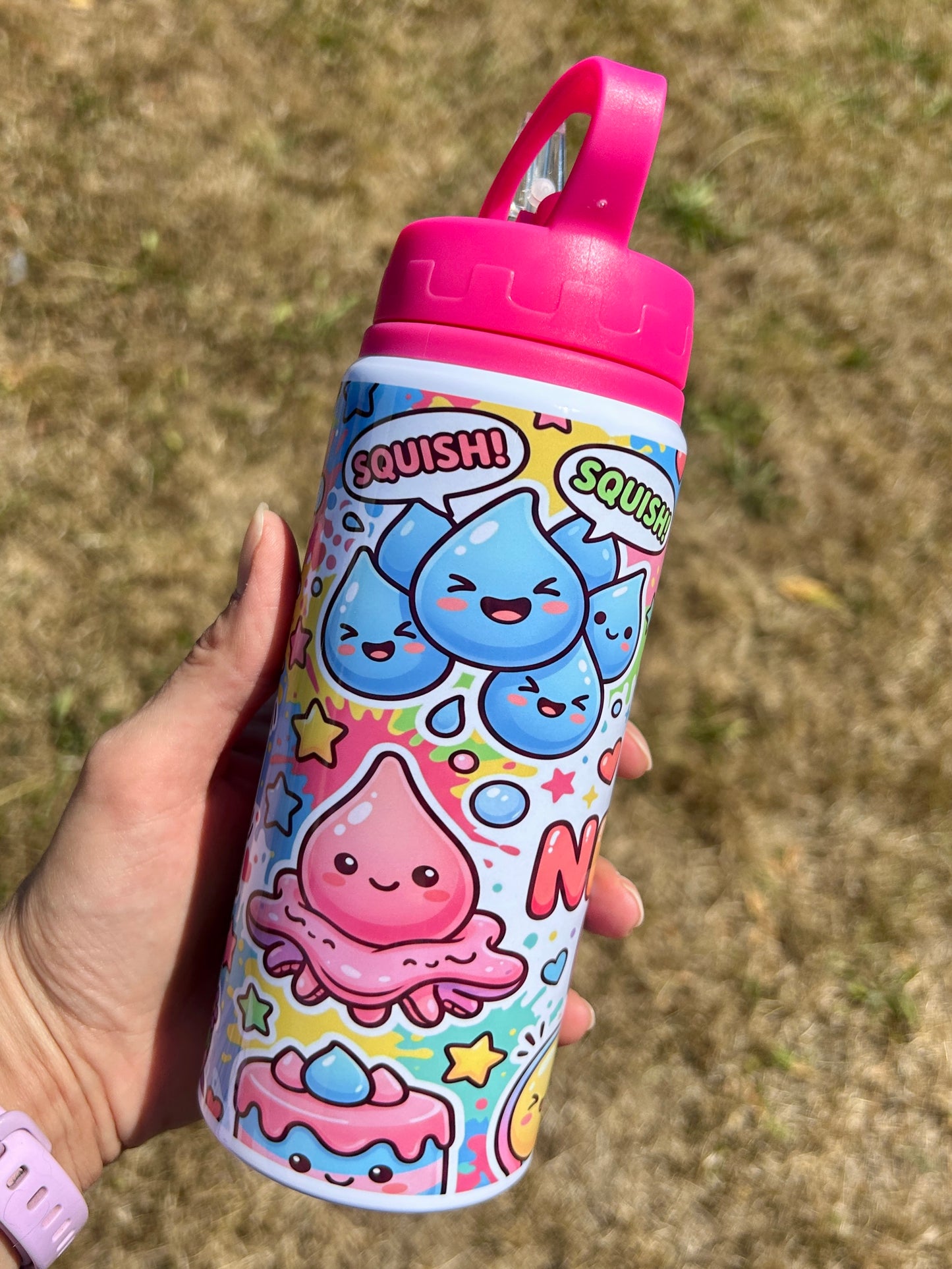 Needoh Era pink 600ml water bottle