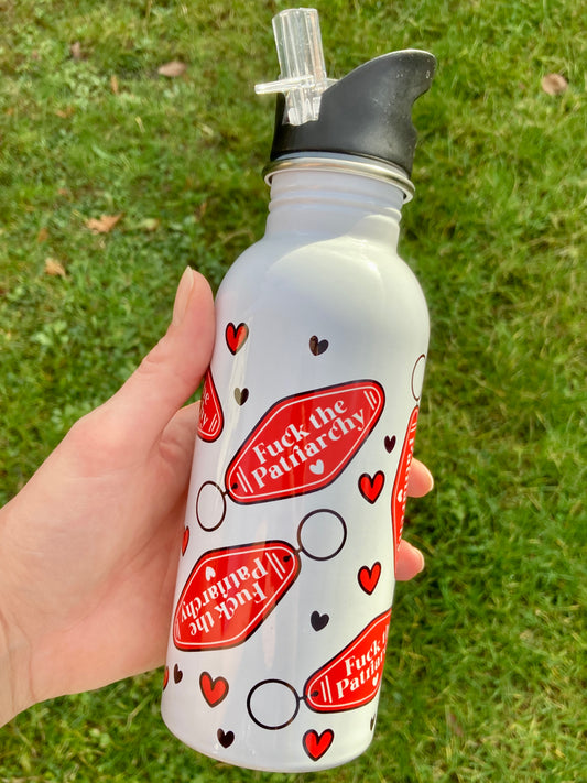 Fuck the patriarchy - Taylor Swift All Too Well Lyrics inspired - water bottle 600ml