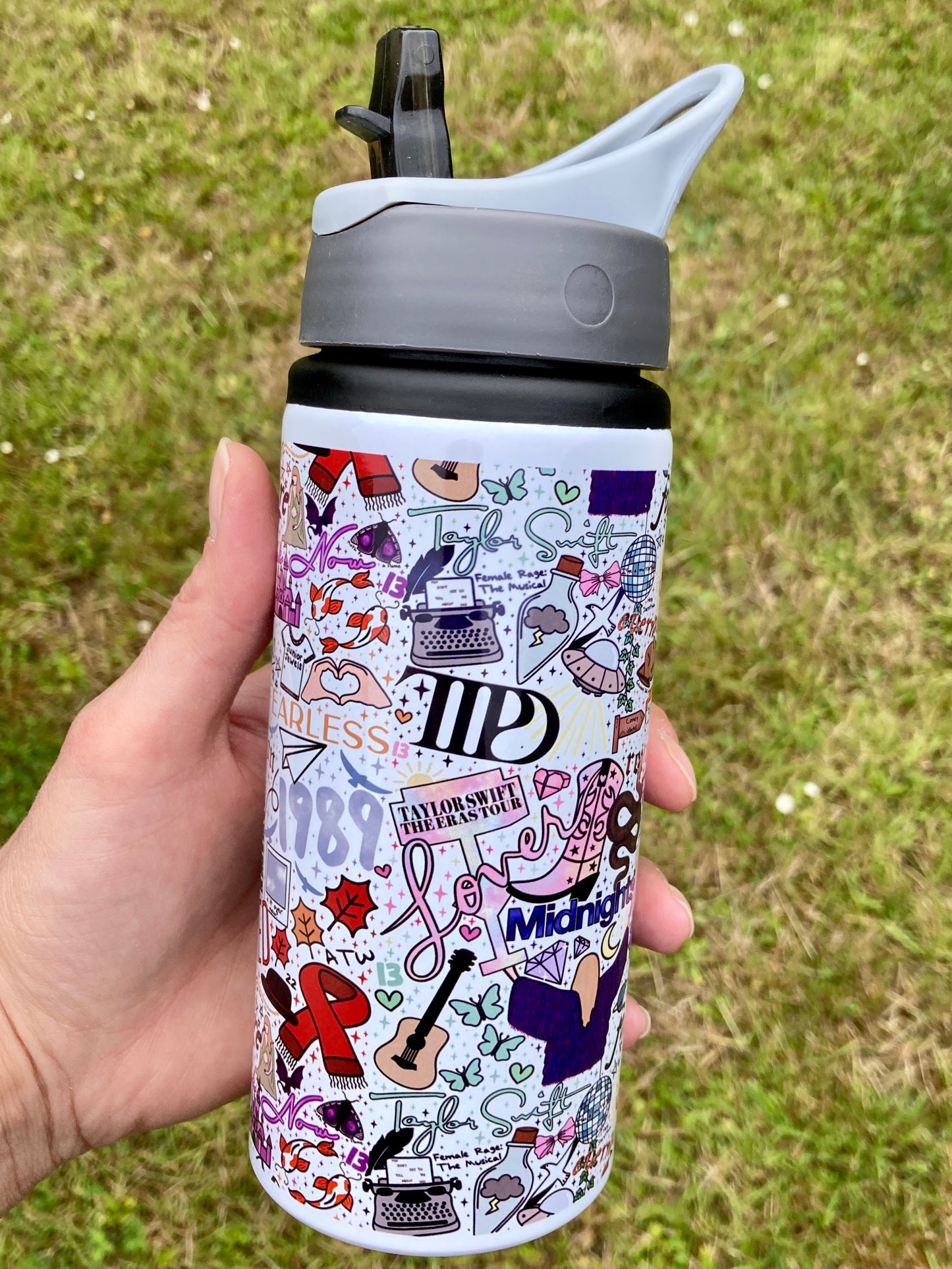 Taylor Swift albums inspired water bottle