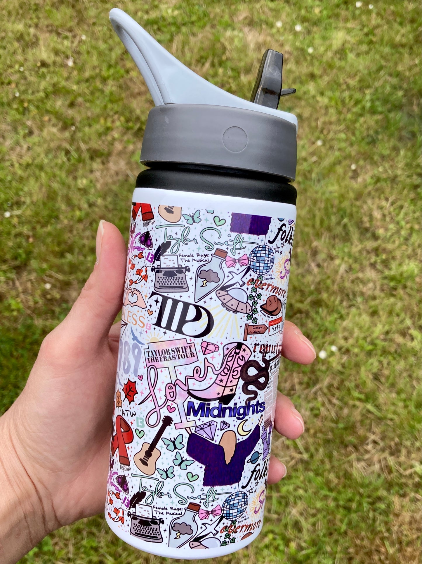 Taylor Swift albums inspired water bottle