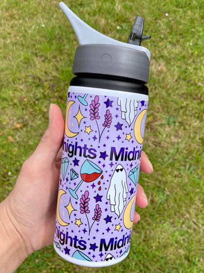 TS Midnights lyrics inspired water bottle