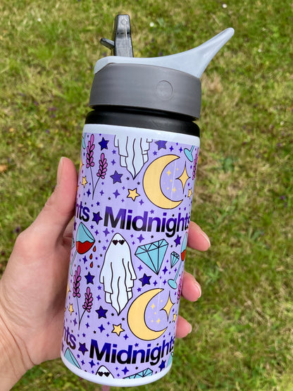 TS Midnights lyrics inspired water bottle