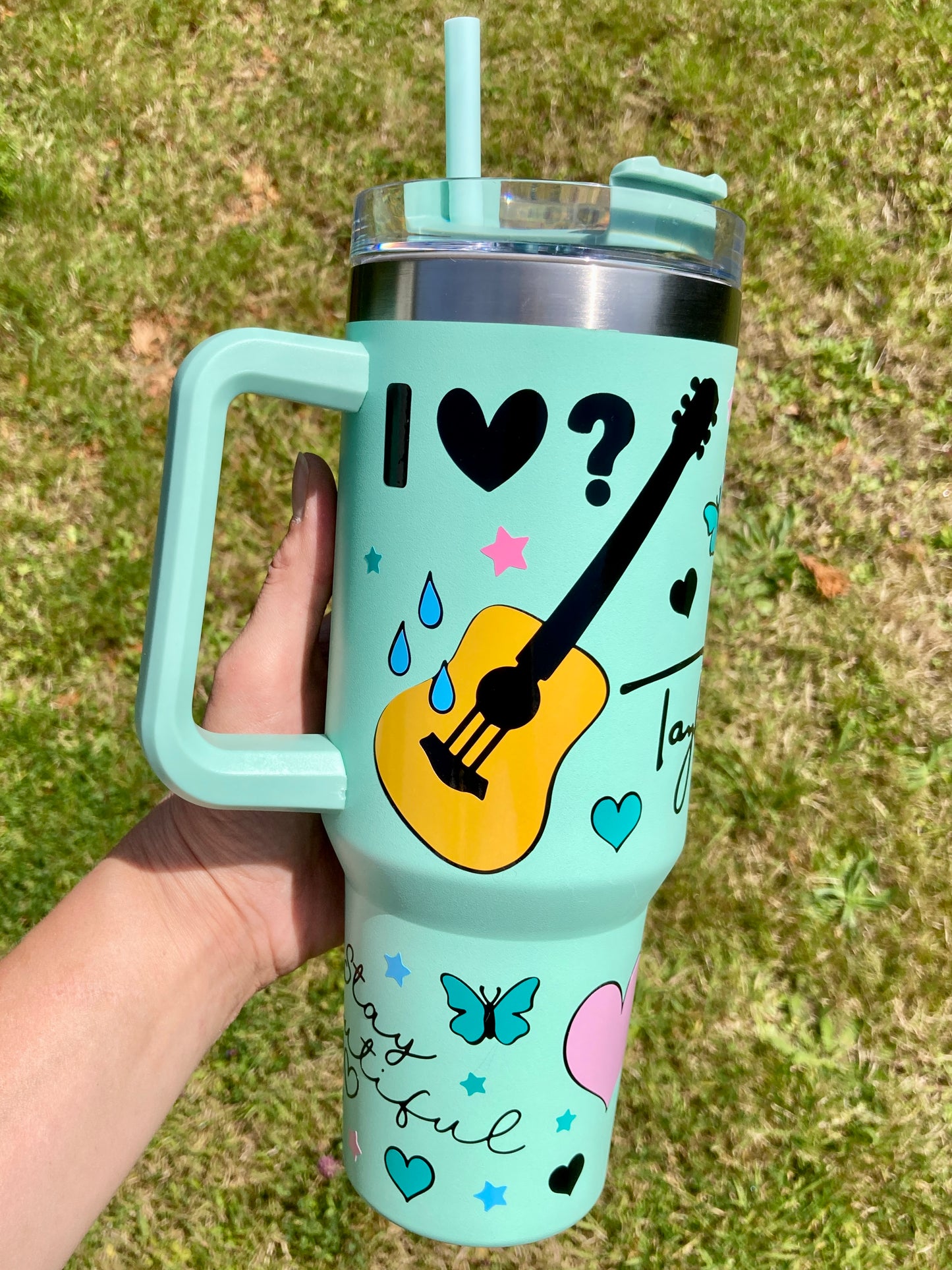 TS Debut inspired - mint green - 40oz tumbler