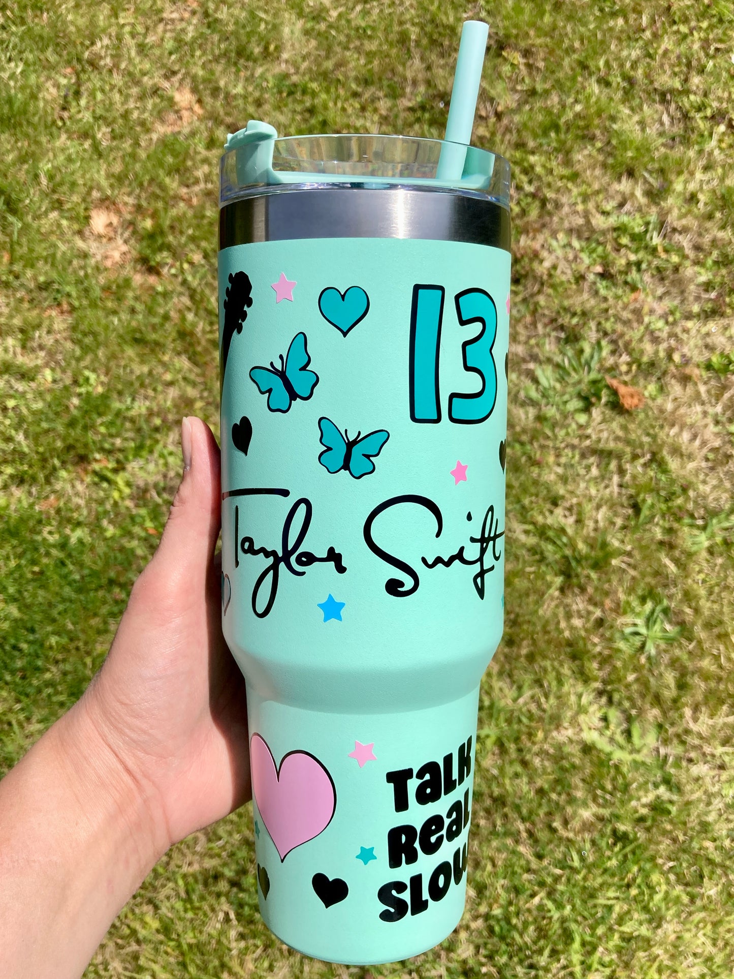 TS Debut inspired - mint green - 40oz tumbler