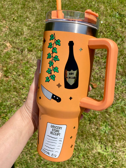 Evermore inspired - Orange - 40oz tumbler