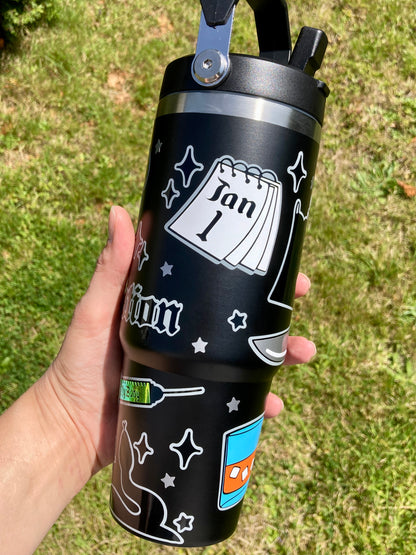 Reputation inspired - Black 30oz tumbler