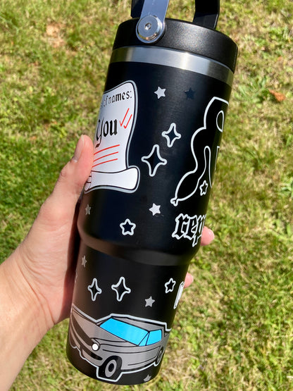 Reputation inspired - Black 30oz tumbler