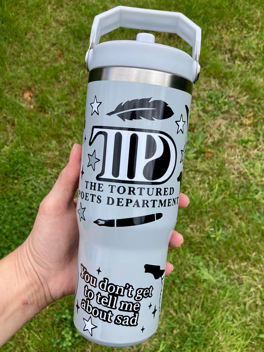 TTPD inspired - light grey - 30oz tumbler