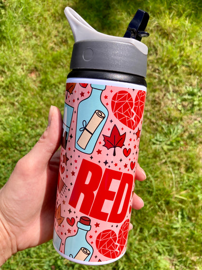 TS Red lyrics inspired water bottle