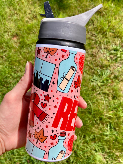 TS Red lyrics inspired water bottle
