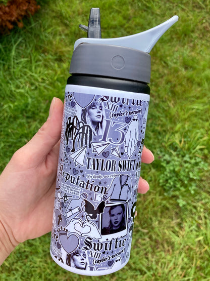 TS B&W albums inspired water bottle 600ml