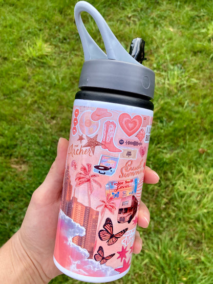 TS Lover lyrics inspired water bottle