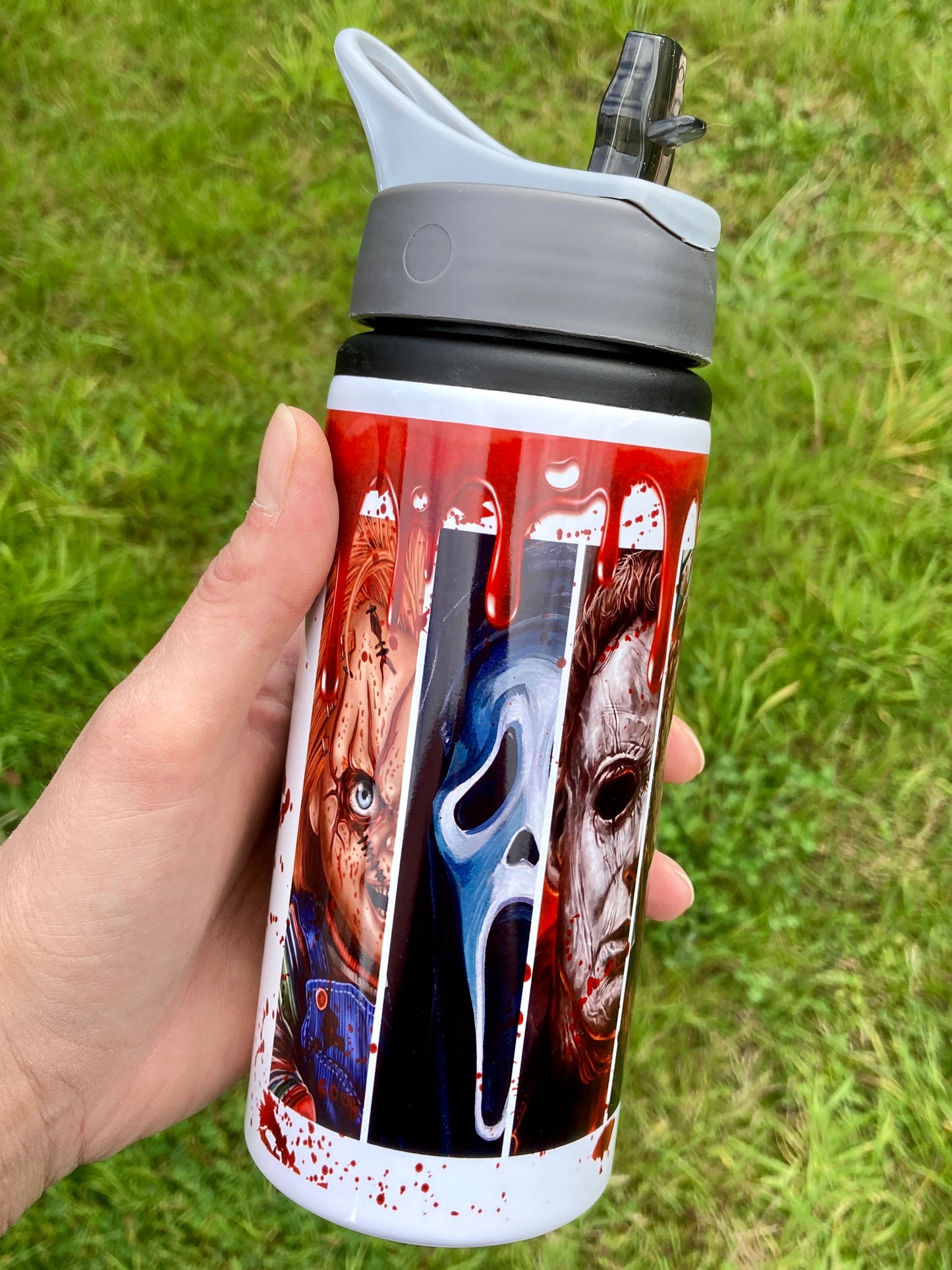 Horror movie villains - water bottle 600ml
