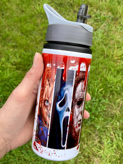 Horror movie villains - water bottle 600ml