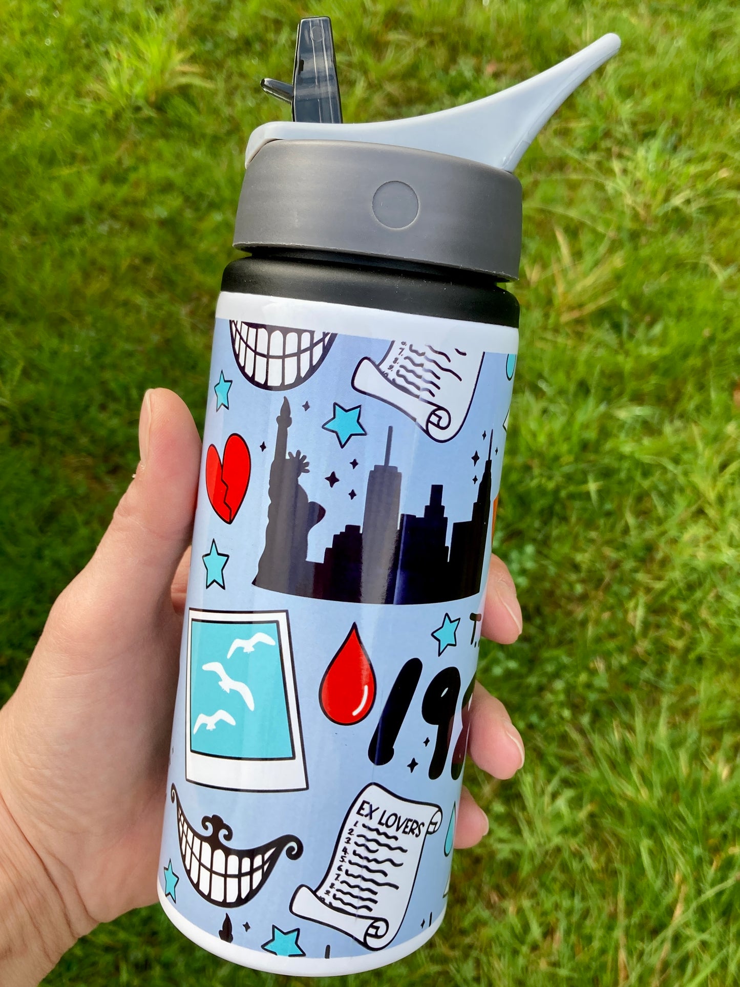 TS 1989 lyrics inspired water bottle