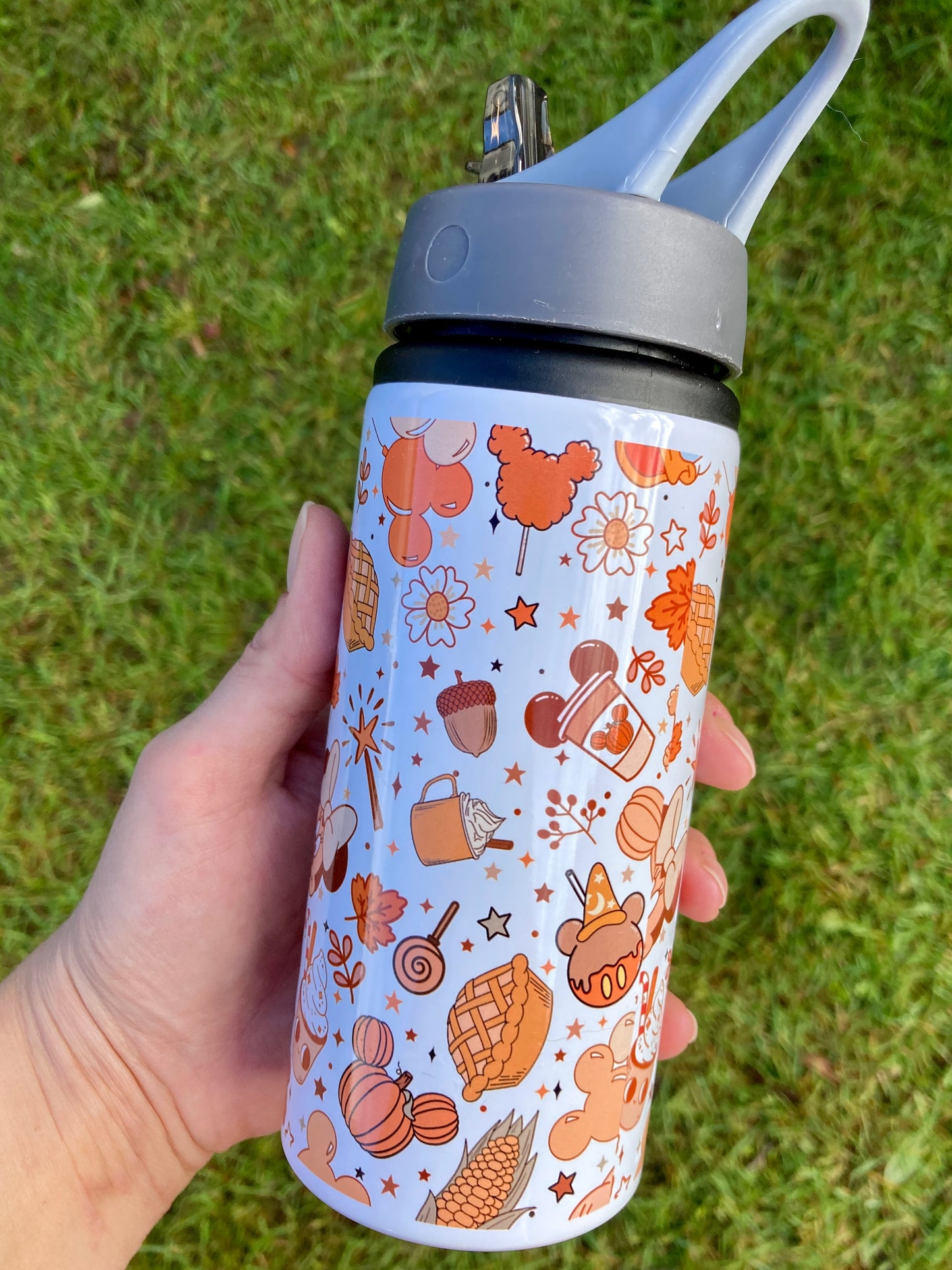 Fall Mickey pumpkins 600ml water bottle