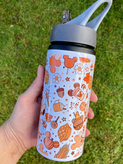 Fall Mickey pumpkins 600ml water bottle