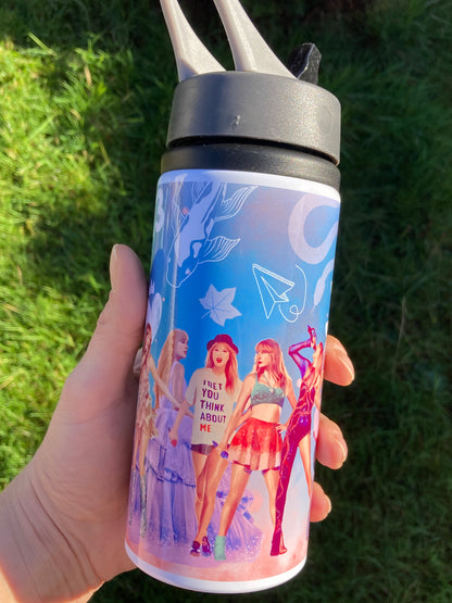 TS Blue Eras outfits water bottle 600ml