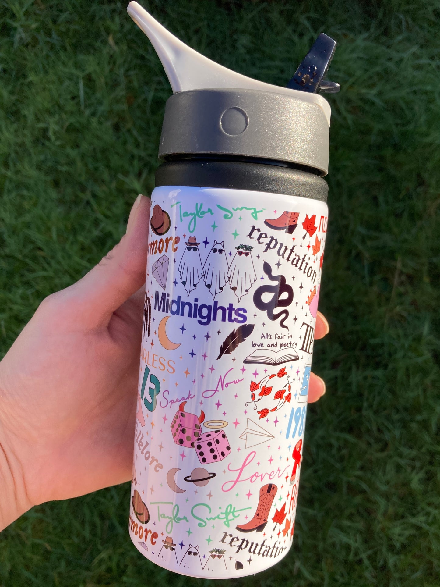 TS albums inspired water bottle 600ml