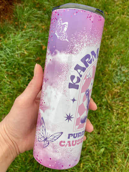 TS Karma Cat inspired skinny tumbler