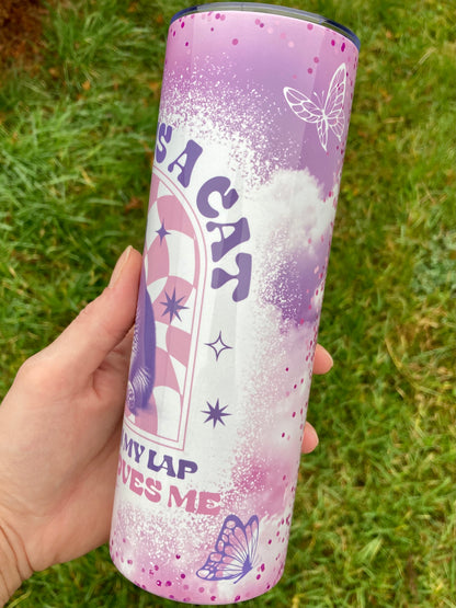 TS Karma Cat inspired skinny tumbler