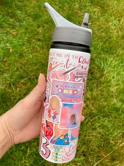 TS inspired Lover stickers 750ml water bottle