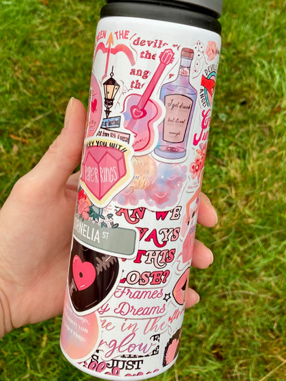 TS inspired Lover stickers 750ml water bottle