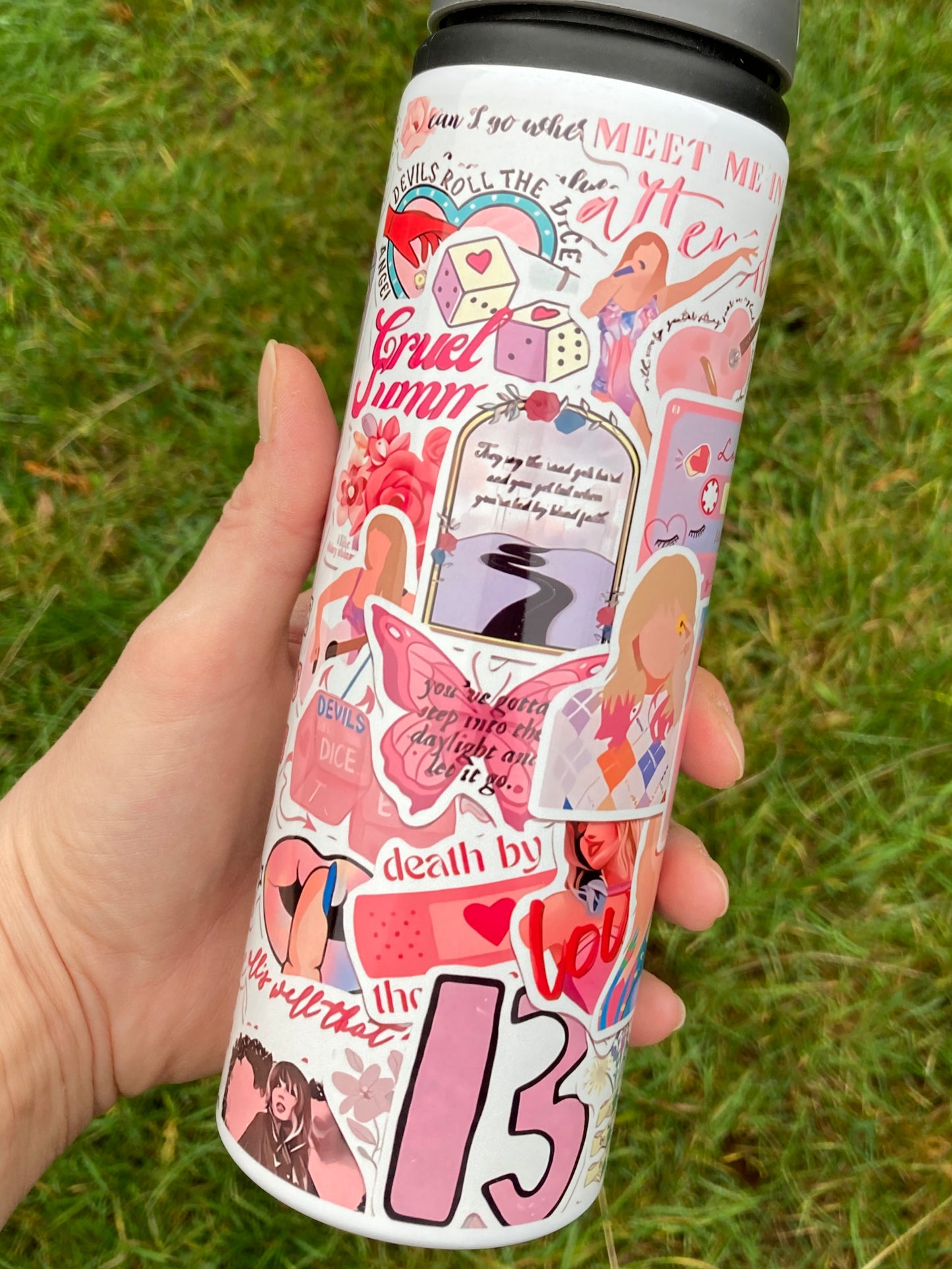 TS inspired Lover stickers 750ml water bottle