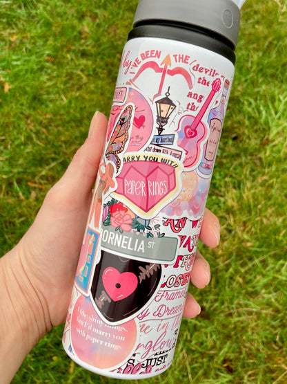 TS inspired Lover stickers 750ml water bottle