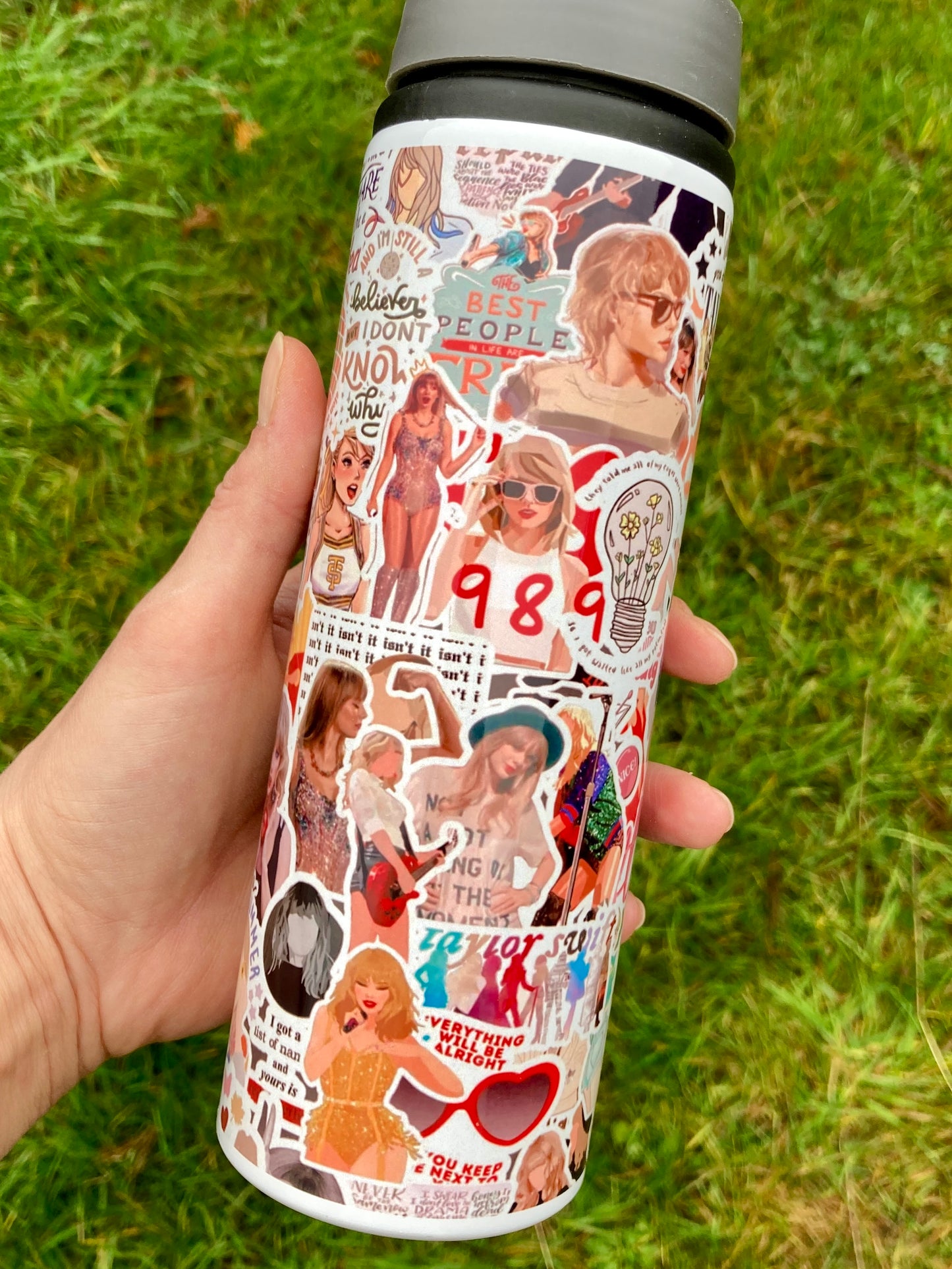 TS inspired stickers 750ml water bottle