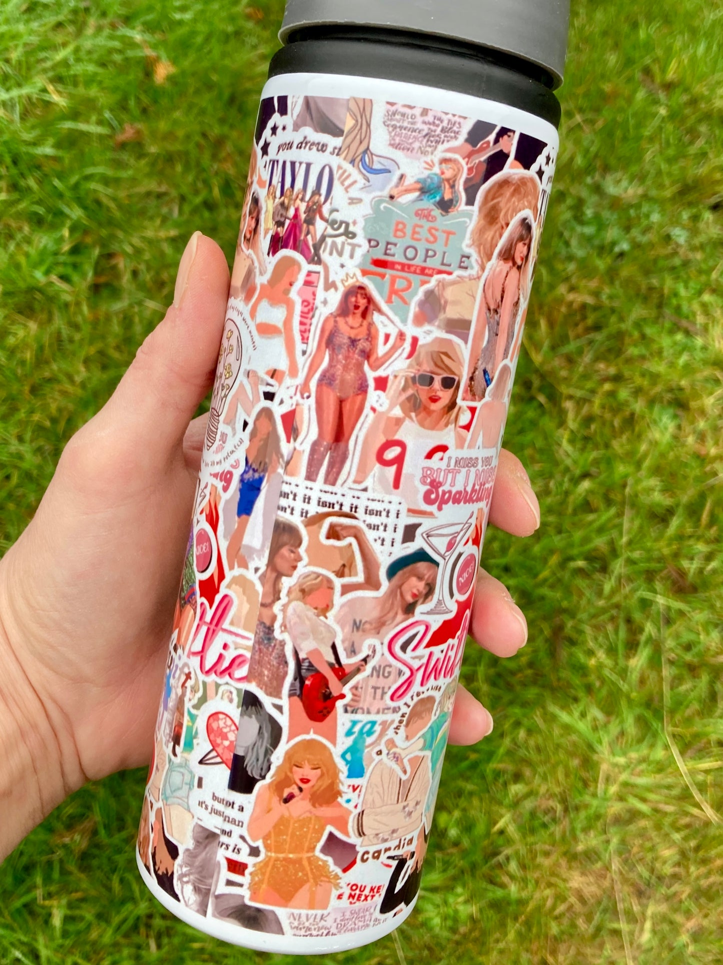 TS inspired stickers 750ml water bottle